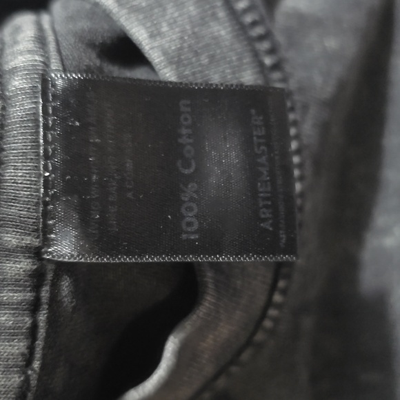 ARTIEMASTER Ye Black Air Global‎ Spread Rap Tee Black Acid Wash L - Picture 6 of 8